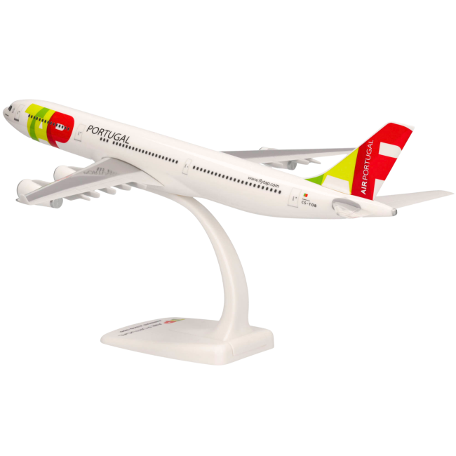 Herpa Snap-Fit Flugzeugmodell TAP Air Portugal Airbus A340-300 (1:200)